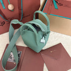 MICRO BALE BAG IN SEA GREEN CALFSKIN