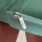 MEDIUM 36 BAG IN PERSIAN GREEN CALFSKIN WITH SILVER HARDWARE