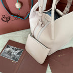 SMALL 21 BALE BAG IN LIGHT PINK GRAINED CALFSKIN