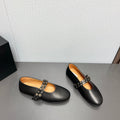 ALAIA MARY JANE SHOES IN BLACK LAMBSKIN SILVER HARDWARE