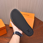 LV MULE CHOCOLATE BROWN MONOGRAM CALFSKIN