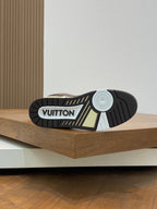 AIR TRAINER IN BROWN DAMIER CALFSKIN