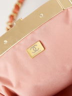 24a clutch 24cm orange lambskin gold hardware