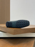 LV LOAFER IN GREEN FOREST WRINKLE CALFSKIN