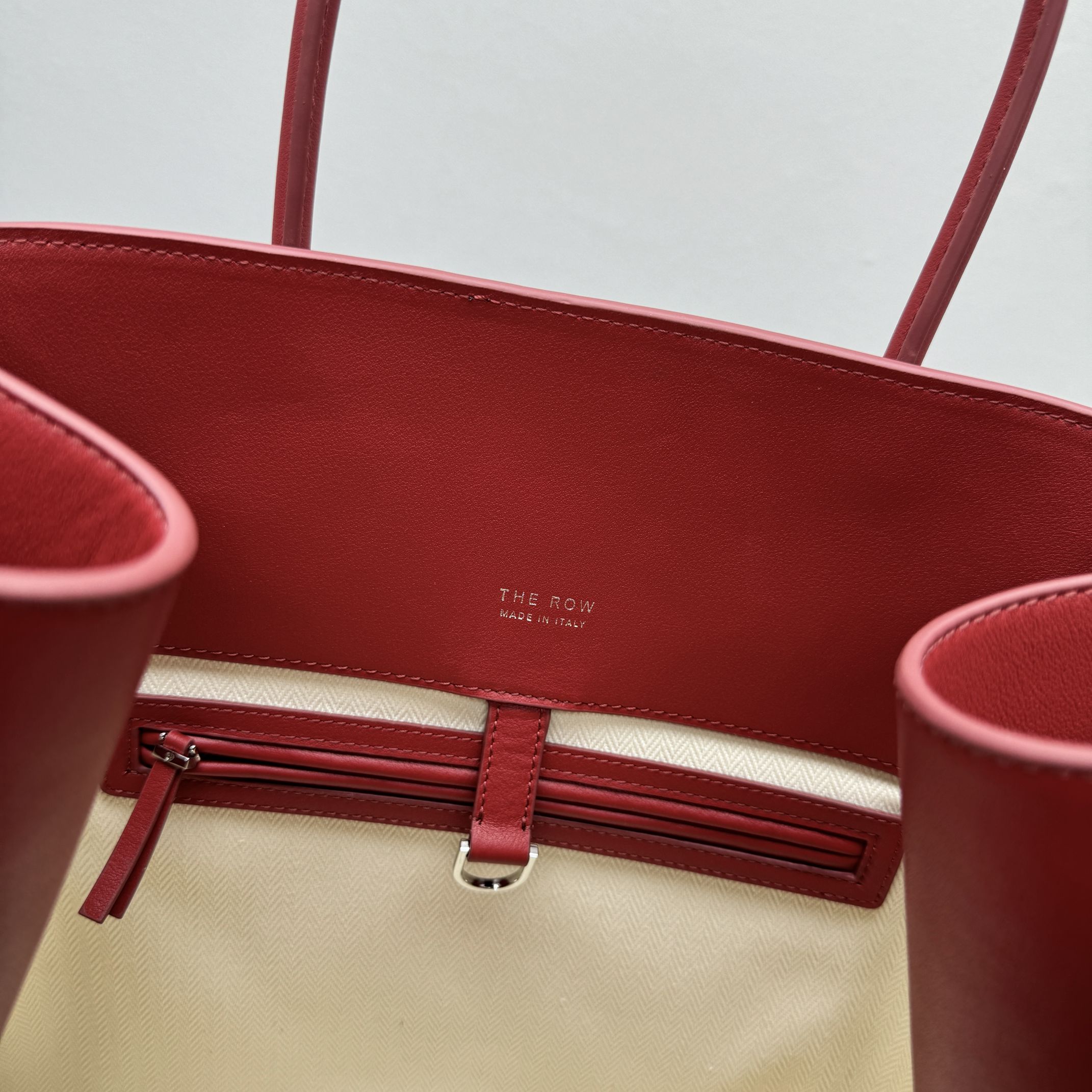 The Row Margaux 17 Red Leather