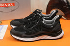 PRA SNEAKER IN BLACK BREATHABLE KNIT FABRIC