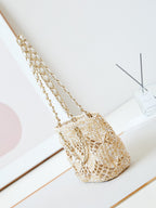 cc coco beach bag 32cm beige raffia white leather