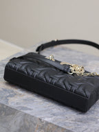 Lady D-Joy Bag 26 Black Graphic Lambskin