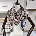 CC Square Scarf 110 CM In Colorful Cashmere Silk  413604