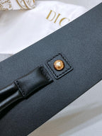 cd nolita belt black lambskin gold buckle