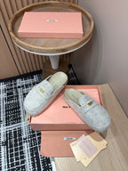 Miu slippers Grey 0rigin@l Wool