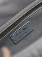 Lady Bag 20cm Celeste Blue Pale Green Lambskin