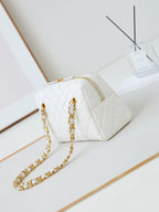 CC 24K Bowling Bag 25cm White Waxed Lambskin