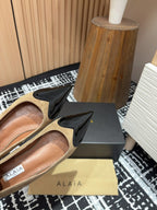 Alaila Ballerina Flats Coeur In Moss Brown Suede 933073