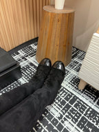 CC High Boots 90mm Black Suede