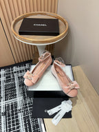 CC Mary Jane Pink Pastel Bow Tie Velvet And Lambskin