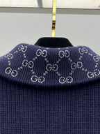 GG 25 Jacket Navy Blue Wool 0030