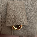 LOOM BAG 25 IN CEDAR BROWN CALFSKIN WITH GOLD HARDWARE