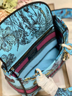 CD Elephant Blue 24 Lady Dior Bag Canvas 336679