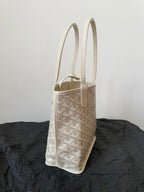 ANJOU MINI BAG 20 IN BEIGE GOYARDINE CANVAS AND CALFSKIN