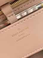GO-14 MM 23 IN LIGHT PINK QUILTED LAMBSKIN GOLD HARDWRE