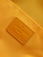 LV Montsouris Messenger 20cm Yellow Monogram Heritage Canvas & Cowhide GHW