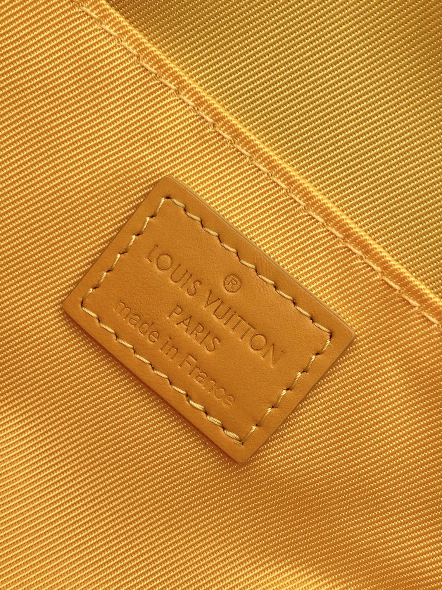 LV Montsouris Messenger 20cm Yellow Monogram Heritage Canvas & Cowhide GHW