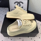 CC Mule Sneaker 50mm In Ivory White Cowhide 147069