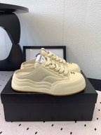 CC Mule Sneaker 50mm In Ivory White Cowhide 147069