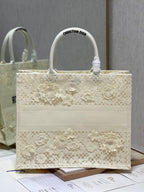 CD Fish Shreds White Book Tote 42cm Bag Canvas 336594