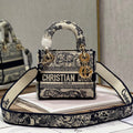 CD Old Blue Tiger 17 Lady Dior Bag Canvas 336742