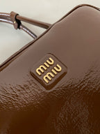 Beau Naplak 34cm Brown Patent Leather