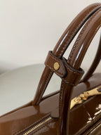 Beau Naplak 34cm Brown Patent Leather