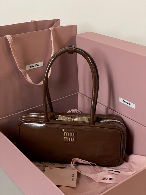 Beau Naplak 27cm Brown Patent Leather