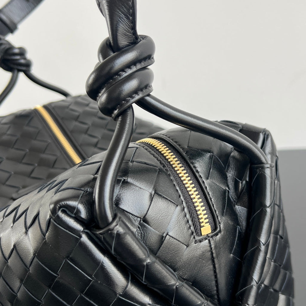 BV Loop Weekender 38cm Black Calfskin