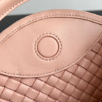 BV Small Cobble Top Handle 23cm Pastel Pink Lambskin