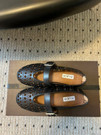 Alaia 25 Vienne Ballet Flats Black Lambskin 303713