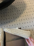 Alaia 25 Strass Ballet Flats White Suede Goatskin 303727