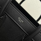 Celine Luggage Nano Bag 20cm Black Cowhide