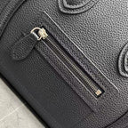 Celine Luggage Nano Bag 20cm Black Cowhide