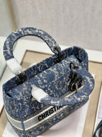 CD Denim Water Blue 24 Lady Dior Bag Canvas 336663