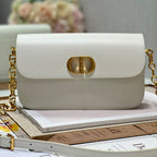 CD Montaigne Avenue Bag White Calfskin 336842