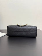 CC 25A Small Tote Bag 36cm Black Calfskin