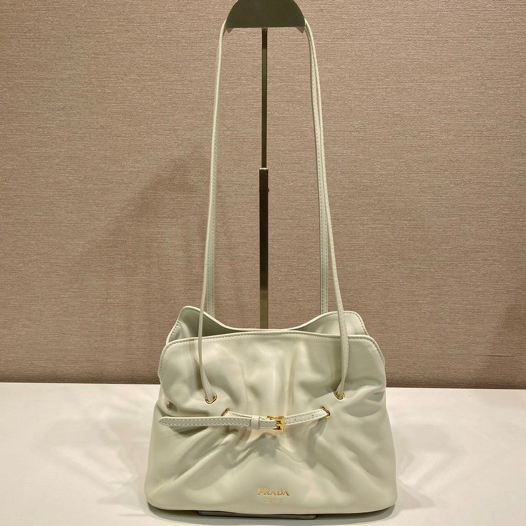 Prada Small Dada 25cm Ivory Nappa Leather