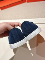HM Julien Loafer Navy Blue Suede 577428