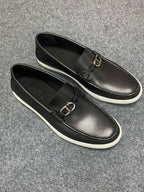 HM Men's Ignacio Loafer Black Calfskin 734441