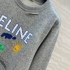 Celine 25 Sweater Grey mix colors Cotton