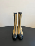 CC 25 Martin Boot Beige Suede Sheepskin 408609