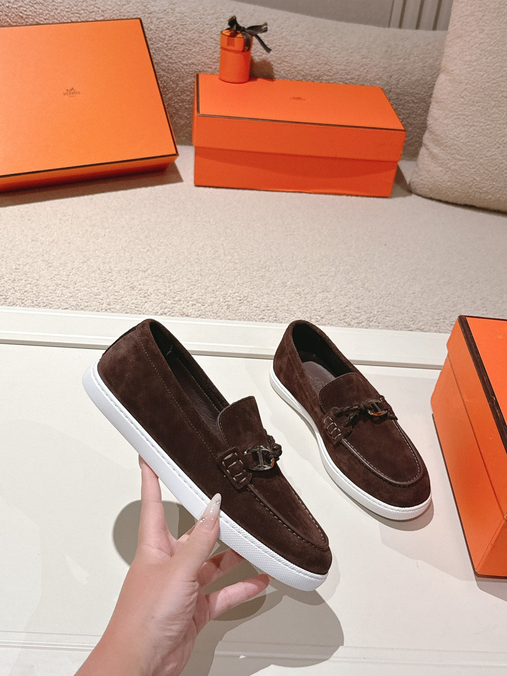 HM Ignacio Loafer Chocolate Suede 577445