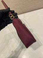 PRA Shoulder Bag 22 burgundy nylon fabric 280825